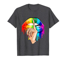 Load image into Gallery viewer, Lgbt Gay Homosexual Lesbian Rainbow Lips Pride T Shirt
