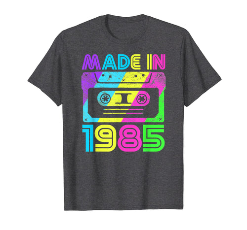 Made In 1985 Cassette Birthday Outfit 80s Party Wear Tee
