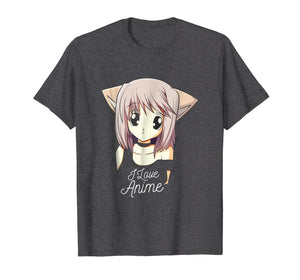 I Love Anime Shirt Cute Anime Girl Japanese Gift Tee