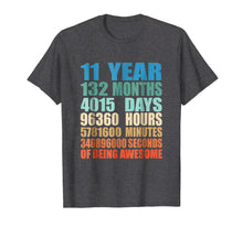 Load image into Gallery viewer, 11 Years Old 11th Birthday Vintage Retro T-Shirt 132 Months
