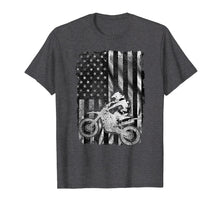 Load image into Gallery viewer, American Flag Motocross Shirt - Vintage Dirt Bike T Shirt
