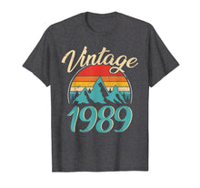 Load image into Gallery viewer, 30th Birthday Gift Idea Vintage 1989 T-Shirt Men Women

