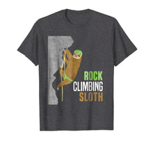 Load image into Gallery viewer, Rock Climbing Sloth Rock Climbers Funny Gift Cute T Shirt
