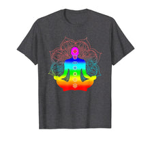 Load image into Gallery viewer, Yoga Meditating Shirt - 7 Chakra T shirt - Women
