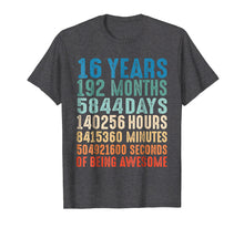 Load image into Gallery viewer, 16 Years Old 16th Birthday Vintage Retro T Shirt 192 Months
