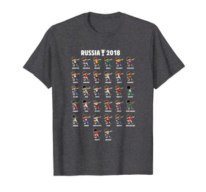 Dabbing Soccer Boys Shirt, All 32 World Teams Flags T-Shirt