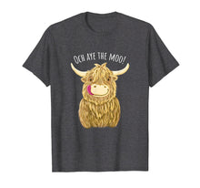 Load image into Gallery viewer, Cute Cartoon Scottish Highland Cow 'Och Aye'  T-Shirt
