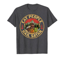 Load image into Gallery viewer, Eat People Hail Satan Bear Holding Beer Glass Camping Tshirt
