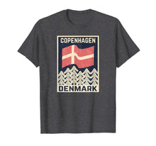 Load image into Gallery viewer, Copenhagen Denmark TShirt - Danish Flag Vintage Tee
