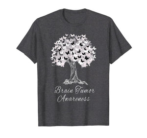 Brain Tumor Awareness T-Shirt Warrior Tree Hope Gift