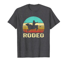 Load image into Gallery viewer, Vintage Rodeo TShirt Bull Riding Sunset
