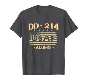 Air Force Alumni DD-214 Vintage American Flag T-Shirt