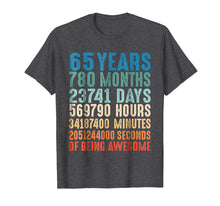 Load image into Gallery viewer, 65 Years Old 65th Birthday Vintage Retro T Shirt 780 Months
