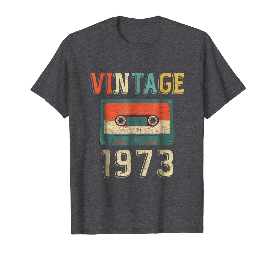 46th Birthday Gift Vintage 1973 46 Years Old Mixtape T-Shir