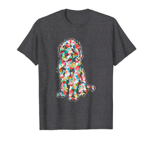 Goldendoodle Shirt Love Goldendoodle Geometric T-Shirt