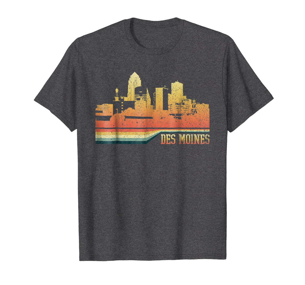 Des Moines Iowa Vintage Retro Style T-shirt