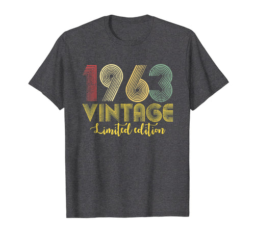 Vintage 1963 T-Shirt Born in 1963 Retro 56th Birthday Gifts