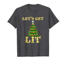 Load image into Gallery viewer, Let's Get Lit Funny Christmas Drinking T-Shirt
