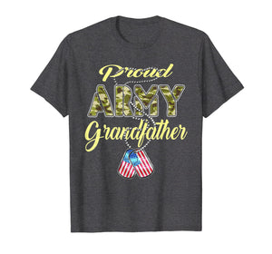 Proud Army Grandfather Shirt - Military Grandpa Shirts Gift