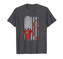 Load image into Gallery viewer, Elk Hunting Shirt - Vintage American Flag for Bow Hunters
