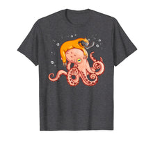 Load image into Gallery viewer, Sloth Riding Octopus Funny T-Shirt
