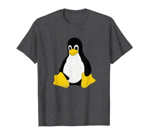 Linux Mascot Tux the Penguin Vintage T-Shirt Men Women Kids