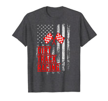 Load image into Gallery viewer, Dirt Track Racing American Flag Motorcross Racing Gift T-Shirt
