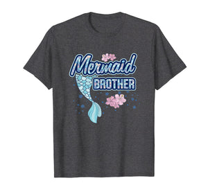 Mermaid Brother T Shirt Merbro Matching Birthday Party Gift