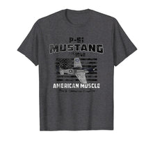 Load image into Gallery viewer, P-51 Mustang WWII Airplane American Muscle Vintage T-shirt
