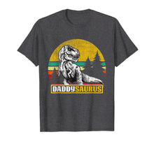 Load image into Gallery viewer, Daddysaurus T Shirt T Rex Daddy Saurus Dinosaur Mom Dad
