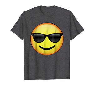 HD Emoji Sunglasses Face Shirt - Emoticon Tee - Cool Emotag