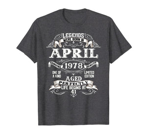 April 1978 41st Birthday Gift 41 Year Old For Men Women
