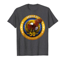 Load image into Gallery viewer, Apollo 11 Golden 50th Anniversary Eagle and Moon T Shirt Tee
