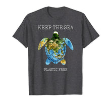 Load image into Gallery viewer, Keep The Sea Plastic Free Turtle T-shirt Gift
