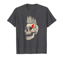 Load image into Gallery viewer, Punk Rock Skull T-Shirt Punks Not Dead Mohawk Style Tee Gift
