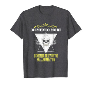 Memento Mori Philosophy Philosopher Skull Book Dark T-Shirt