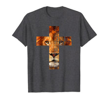 Load image into Gallery viewer, Christian Religious TShirt Jesus The Lion Of Judah Cross
