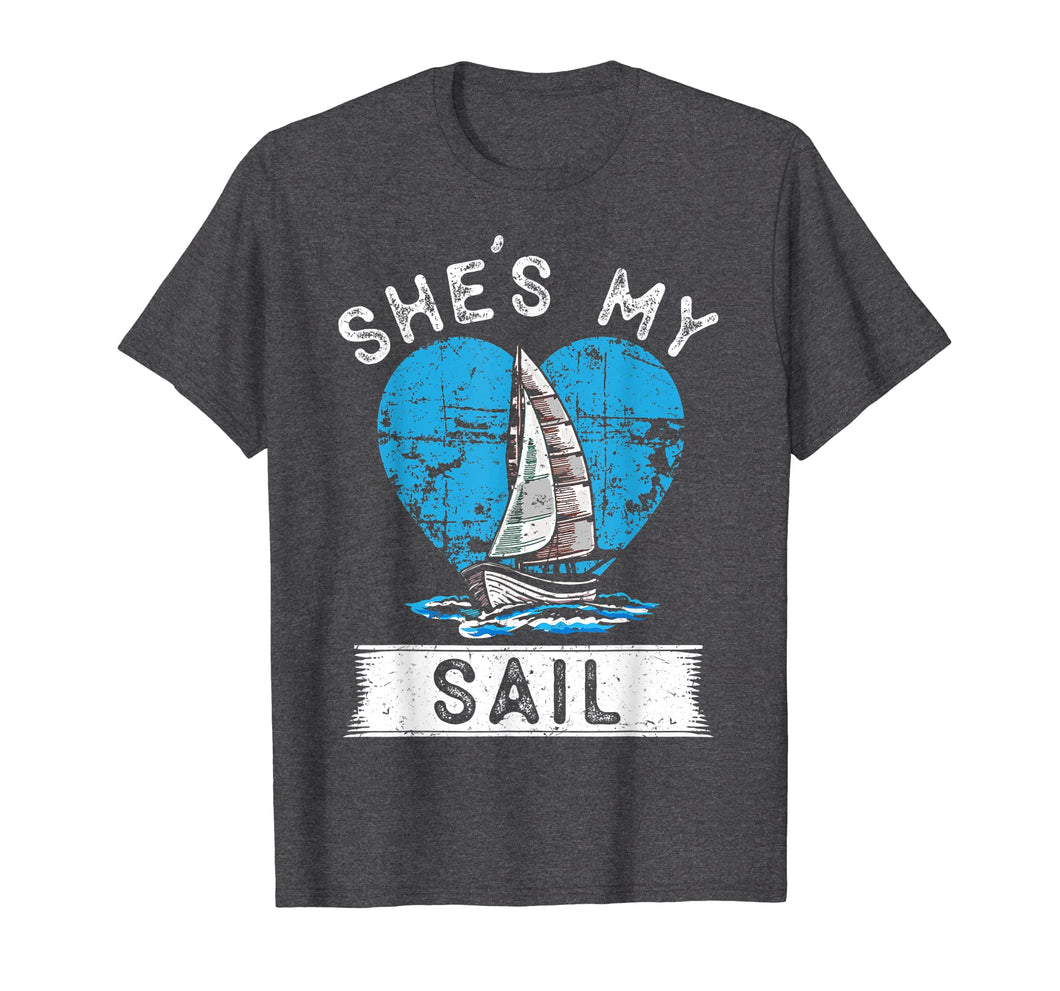 Mens She's My Sail He's My Anchor Matching Couples T-Shirts