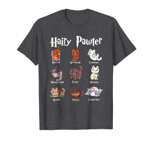 Hairy Pawter Cute Potter Cats T-Shirt For Women