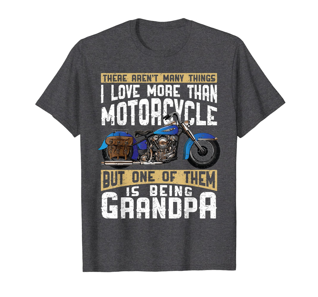 Mens Best Grandpa Biker Motorcycle T Shirt Gift For Grandfather