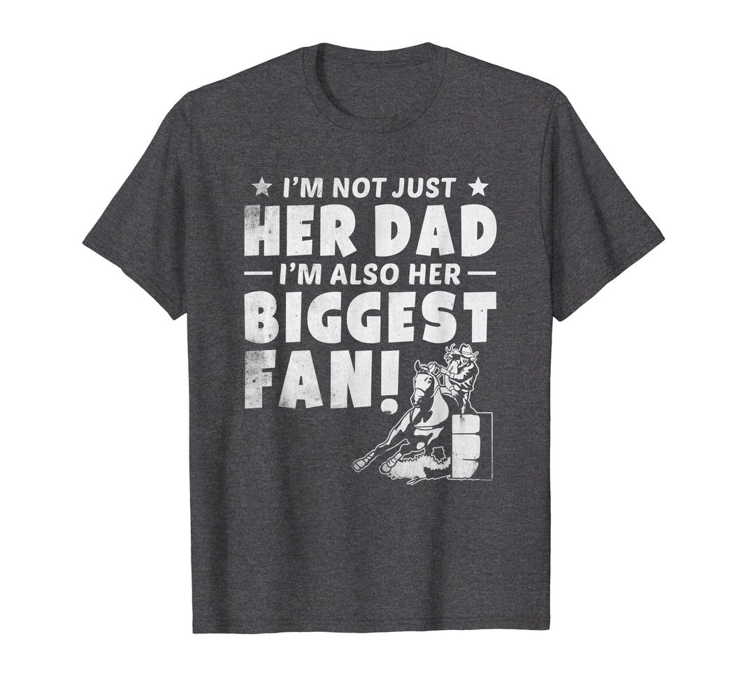 Barrel Racer Dad Gift Tshirt Cowgirl Horse Riding Racing