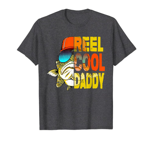Father's Day Gifts TShirt - Fishing Reel Cool Daddy
