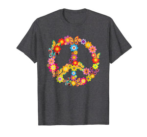 Groovy 70's Butterfly Peace Symbol Shirt Retro Costume Party