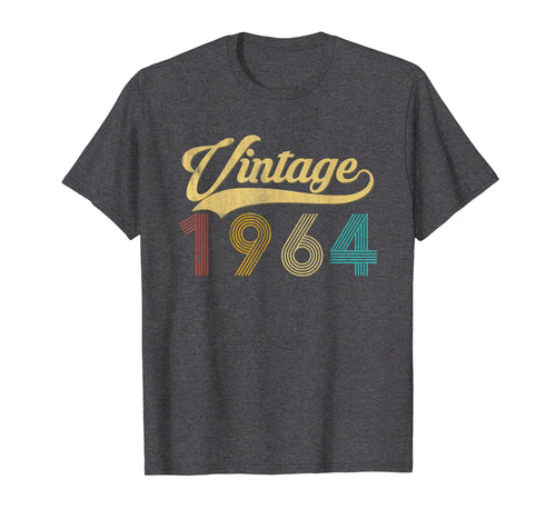 Vintage 1964 55th Birthday T Shirt Gift For Men Women