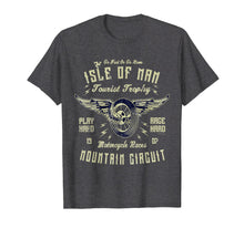 Load image into Gallery viewer, Isle Of Man TT Racing T-Shirt Vintage Biker Wings Wheel
