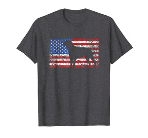 American Flag Rottweiler Dog Shirt 4th of July USA Gift