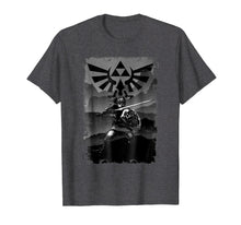 Load image into Gallery viewer, Nintendo Zelda Link Battle Ready Greyscaled Graphic T-Shirt
