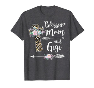 Blessed To Be Called Mom And Gigi Tshirt Funny Gigi Gift