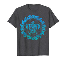 Load image into Gallery viewer, Sea Turtle Hawaii Ocean Blue Tribal Hawaiian Gift T-Shirt
