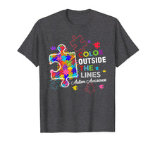 Load image into Gallery viewer, Autism Awareness T shirt Colour Outside The Line
